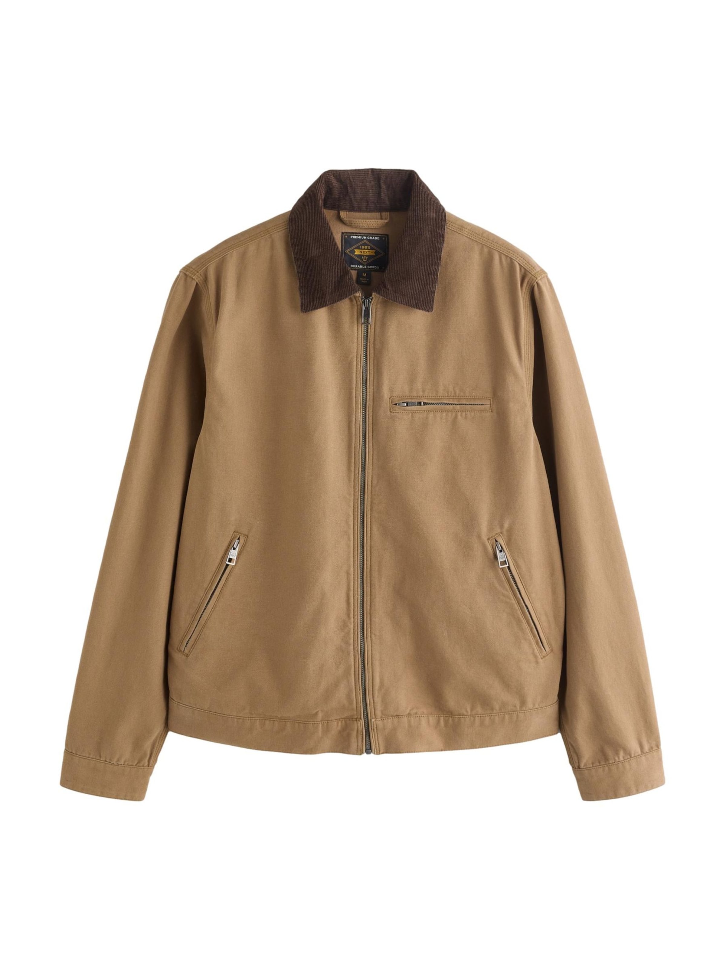 Next Övergångsjacka i brun / brokad, Produktvy