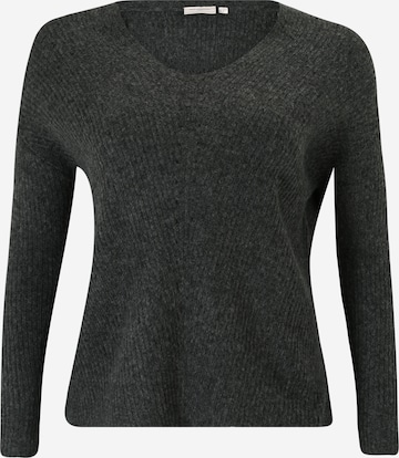 ONLY Carmakoma Sweater 'AIRY' in Grey: front