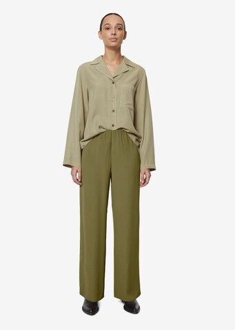 Marc O'Polo Wide leg Broek in Groen