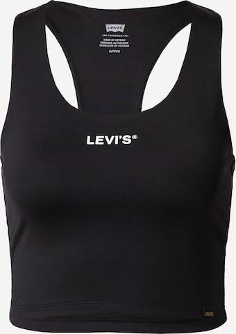 LEVI'S ® Топ 'Graphic Racer Half Tank' в черно: отпред