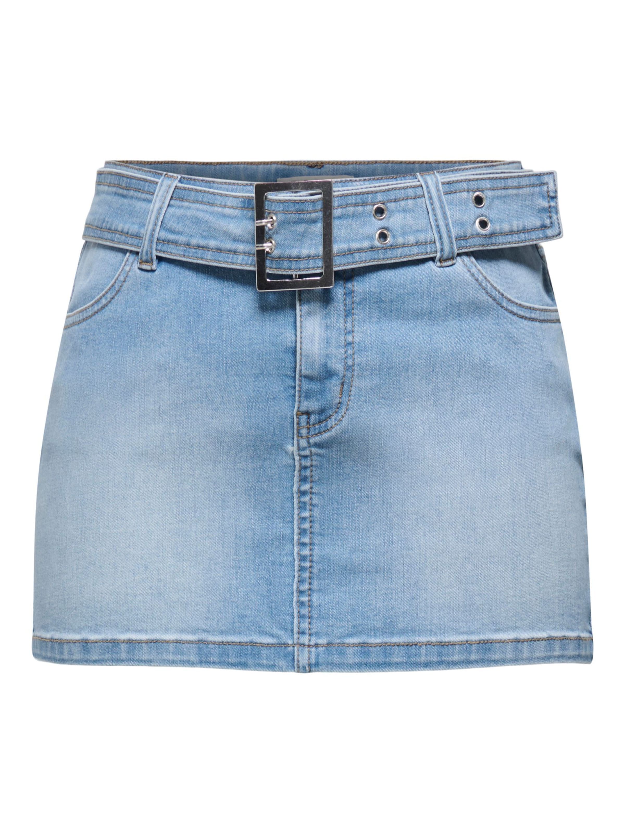 ONLY Jupe 'ONLWauw' en bleu clair, Vue avec produit