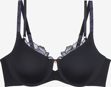 TRIUMPH - Clásico Sujetador ' Wild Gardenia Florale ' en negro: frente