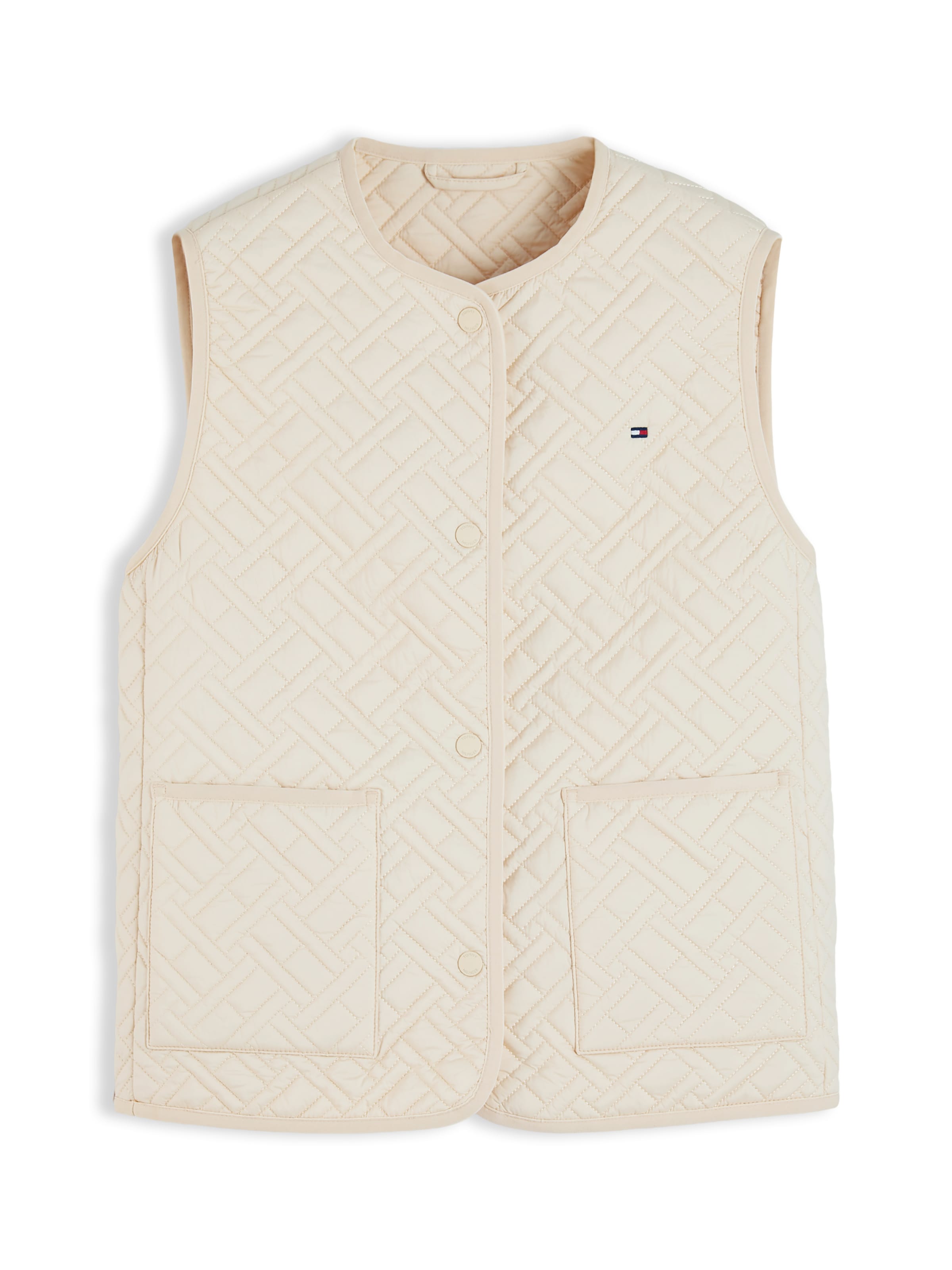 TOMMY HILFIGER - Chaleco en beige: frente