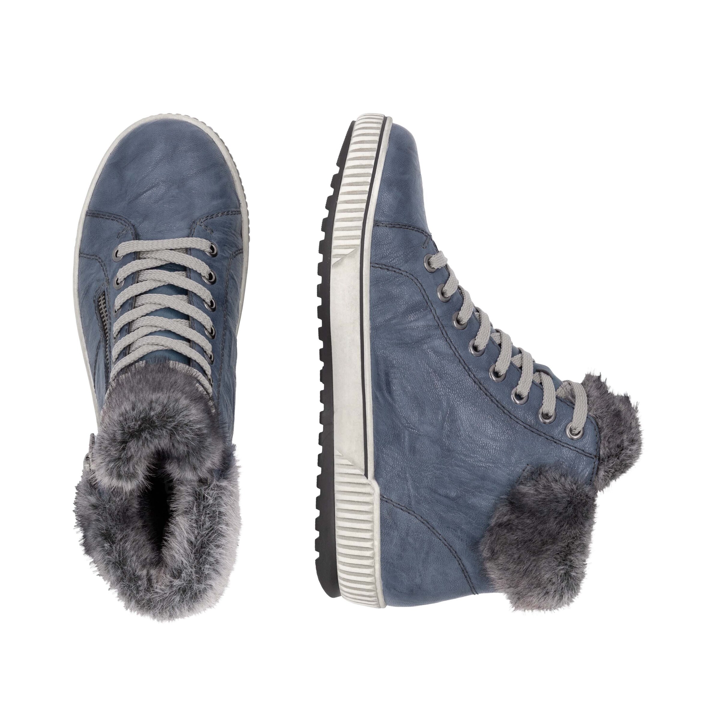 Stivaletto stringato 'D0780' di REMONTE in blu