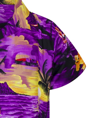 King Kameha Shirt 'Surf' in Lila