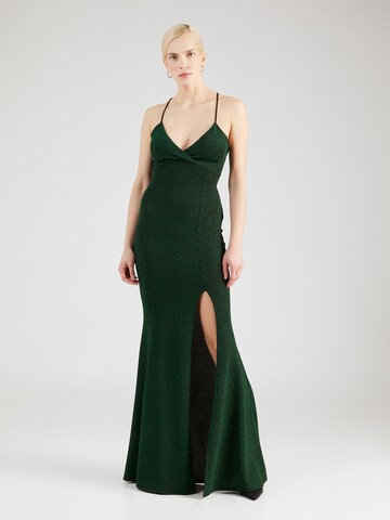 WAL G. Suknia wieczorowa 'ARGENTINE' w kolorze zielony: przód