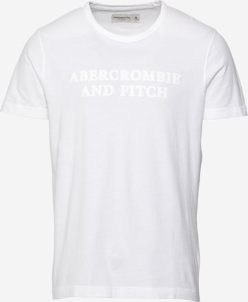 T-Shirt Abercrombie & Fitch en blanc : devant