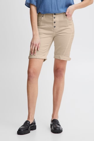 PULZ Jeans Regular Hose 'Rosita' in Beige: predná strana