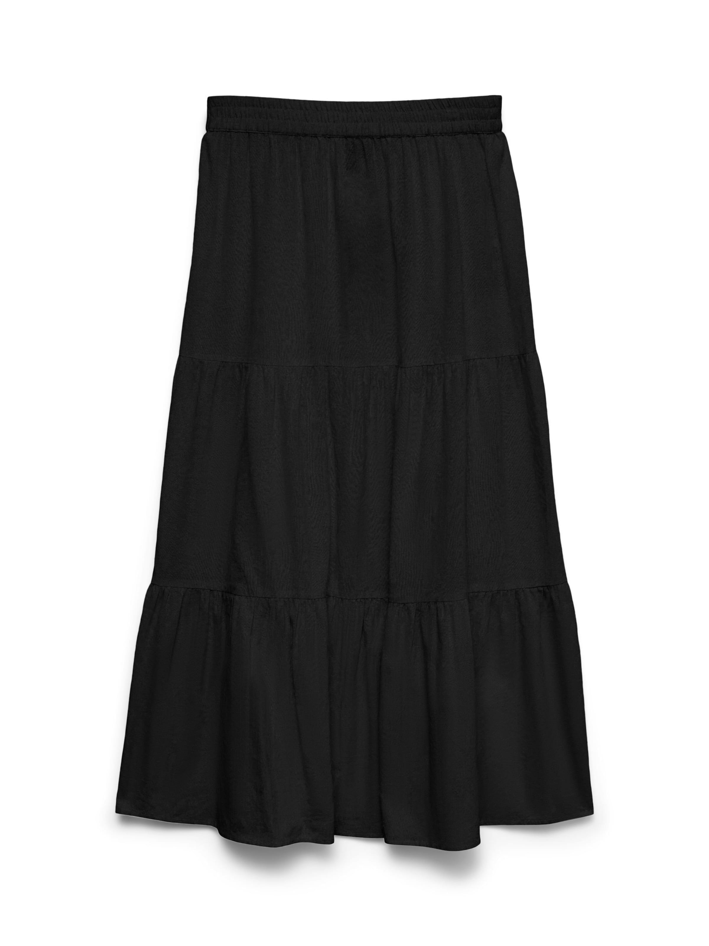 Jupe 'VMDICTHE' VERO MODA en noir : devant