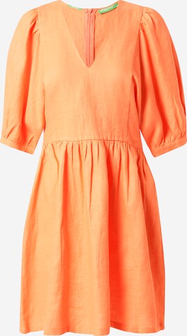 UNITED COLORS OF BENETTON Jurk in Oranje: voorkant