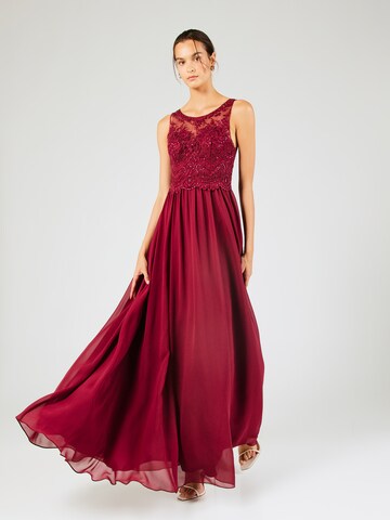 Laona Evening Dress in Red: front