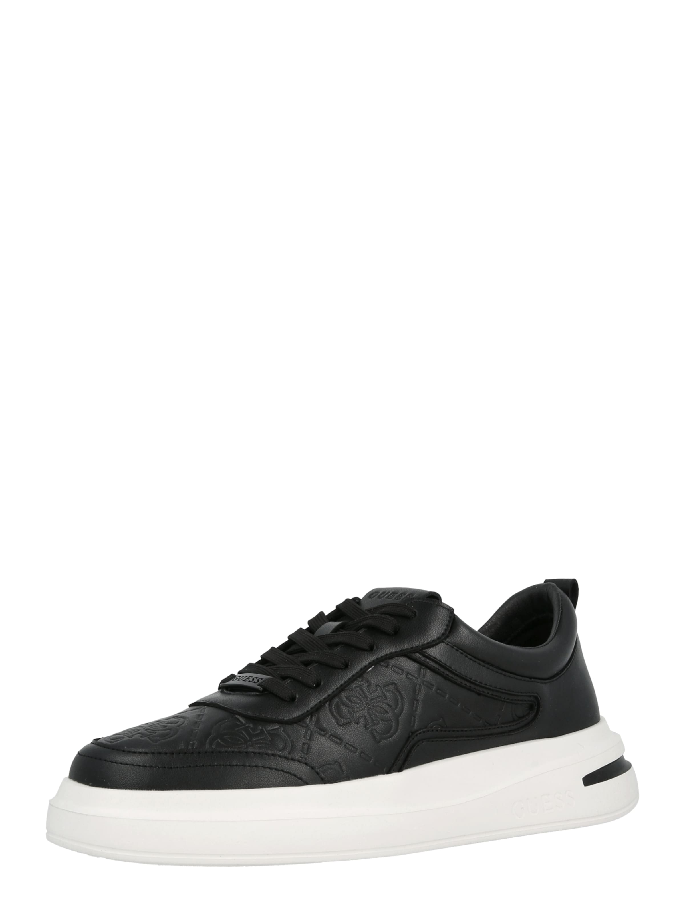 GUESS - Zapatillas deportivas bajas 'ELBANO' en negro: frente