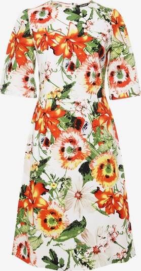 Madam-T Sommerkleid 'Sanata' in beige / gelb / apfel / orange / weiß, Produktansicht
