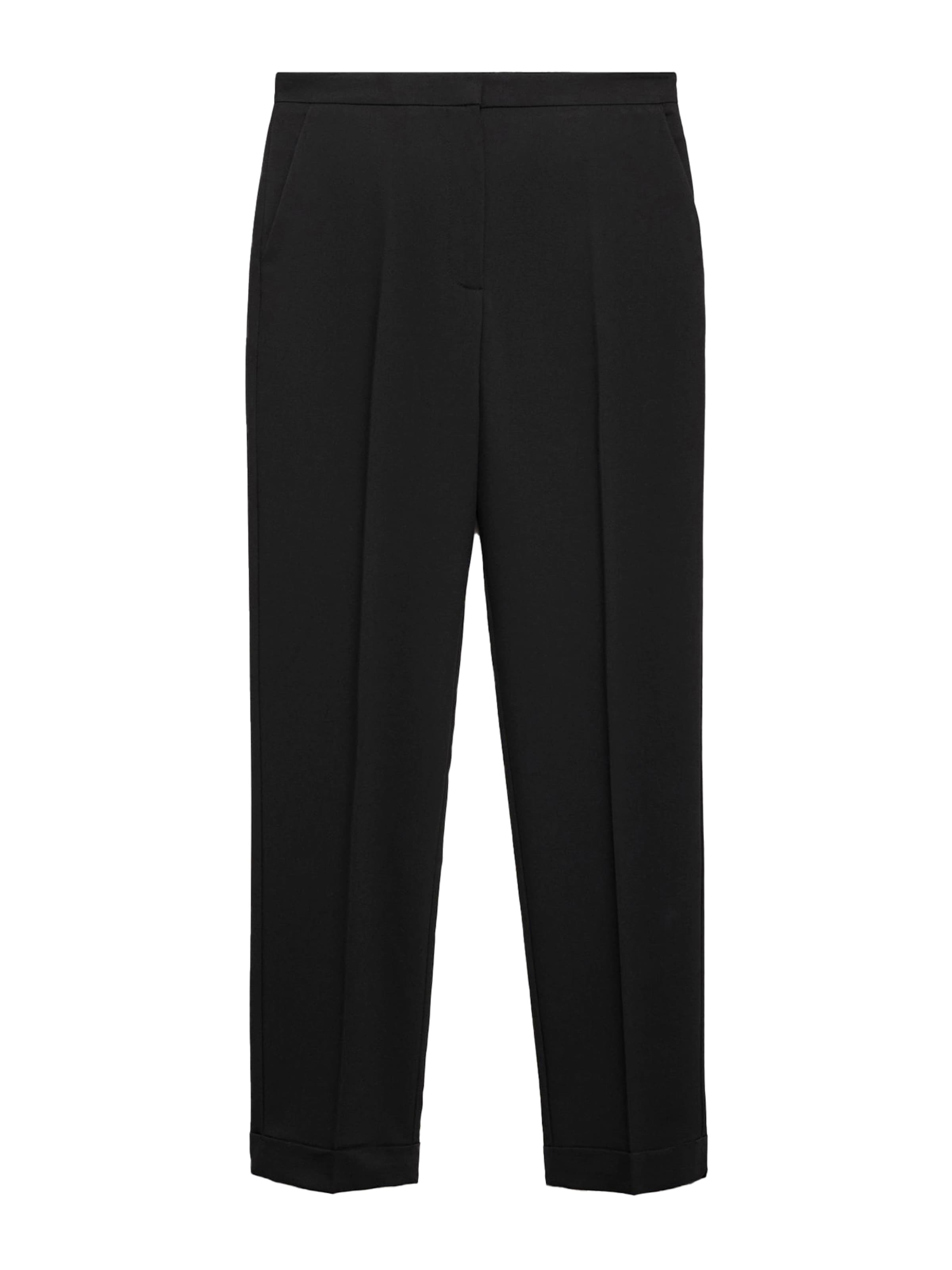 MANGO Regular Hose 'BOREAL' in Schwarz: Vorderseite