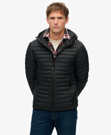 Superdry Between-season jacket 'Fuji' in Black: front