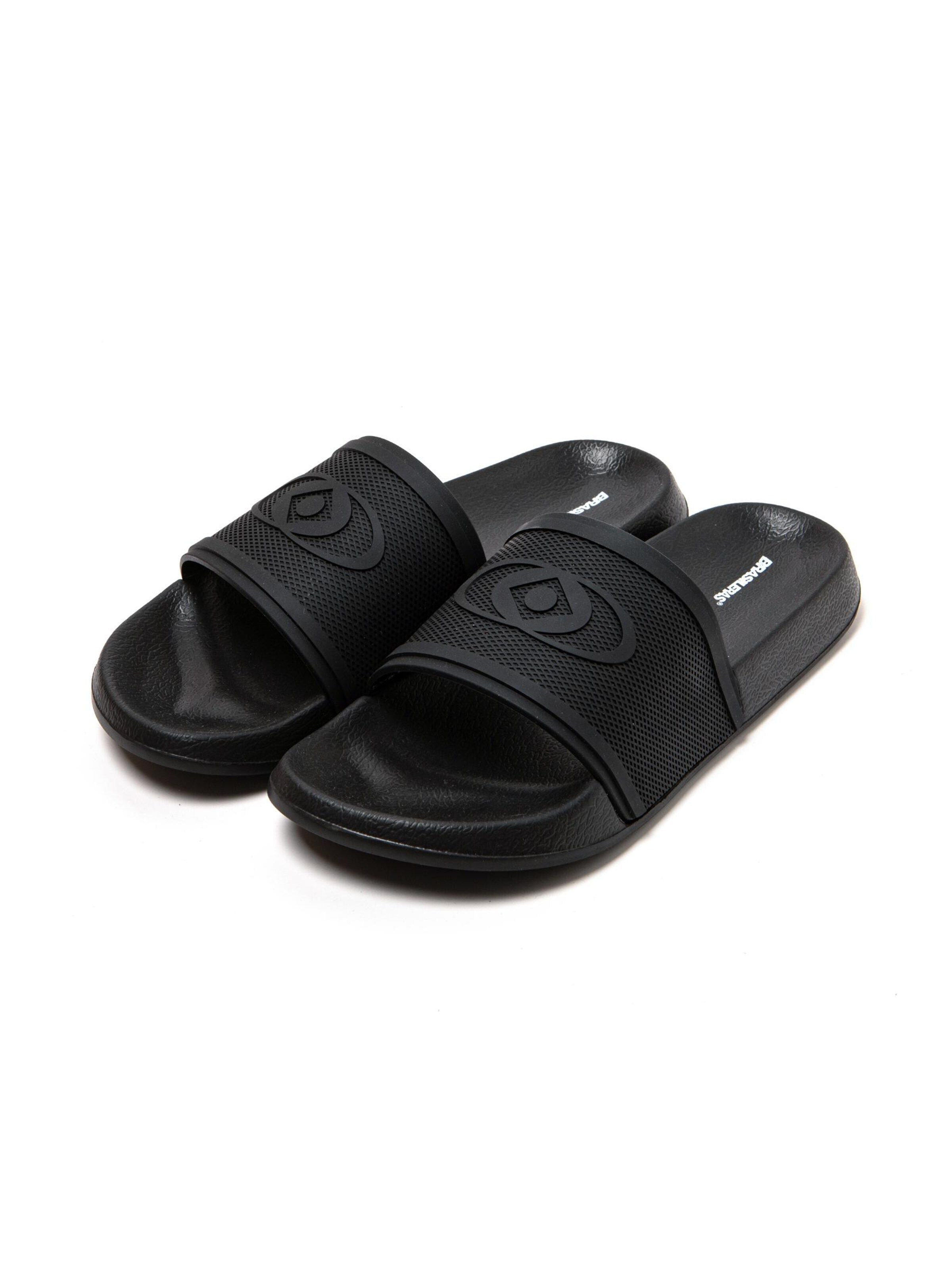 Brasileras Pantolette 'Splash' in Schwarz