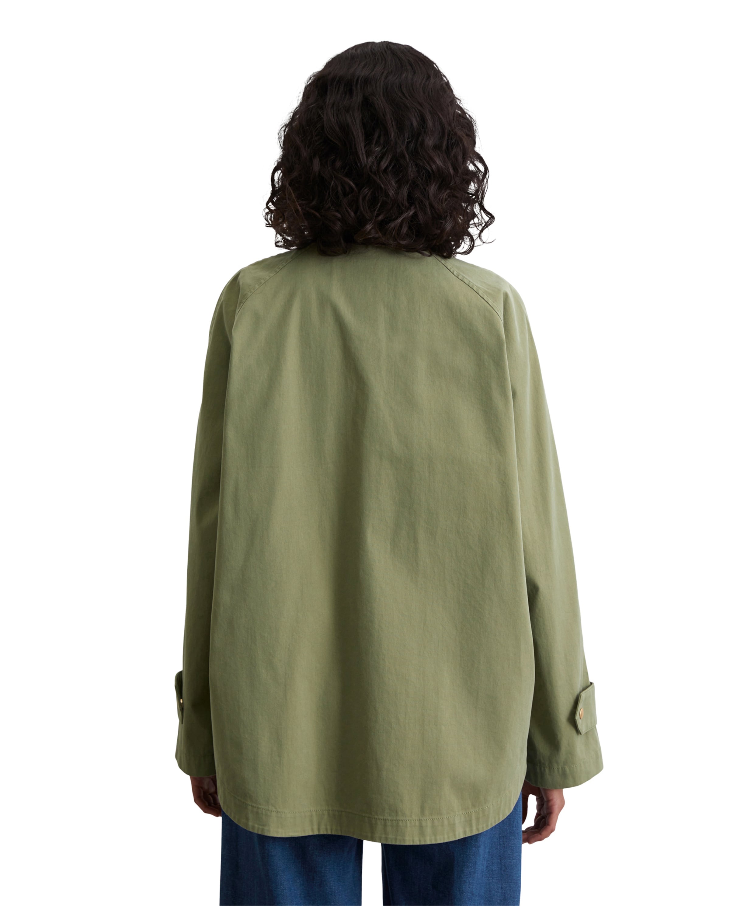 Marc O'Polo Φθινοπωρινό και ανοιξιάτικο μπουφάν 'Vintage-Vibe' σε πράσινο