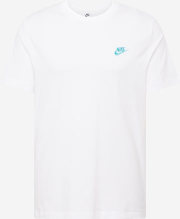balts Nike Sportswear T-Krekls 'CLUB': no priekšpuses