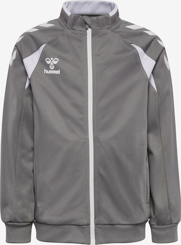 Hummel Sports sweat jacket 'Core 2.0' in Grey: front