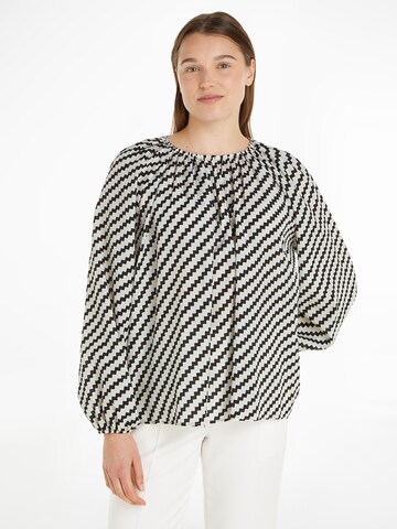 TOMMY HILFIGER Bluse in Schwarz: predná strana