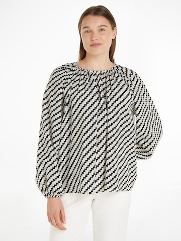 TOMMY HILFIGER Bluse in Schwarz: predná strana