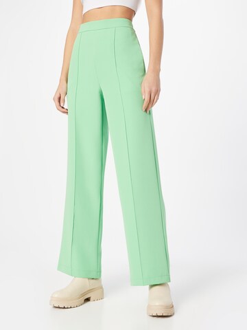 PIECES Wide leg Trousers 'PCBOZZY' in Green: front