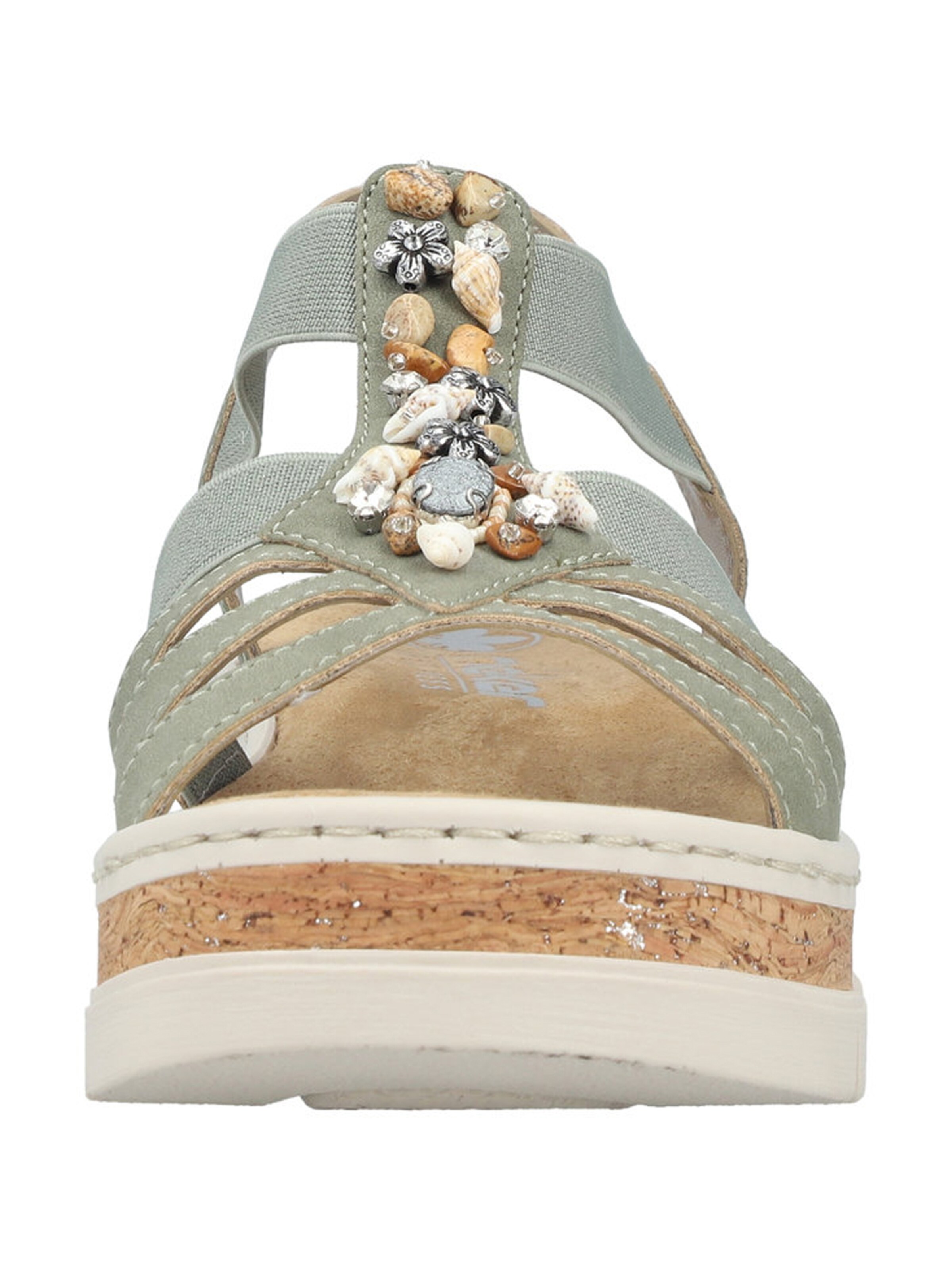 Rieker Босоножки с ремешком в Зеленый