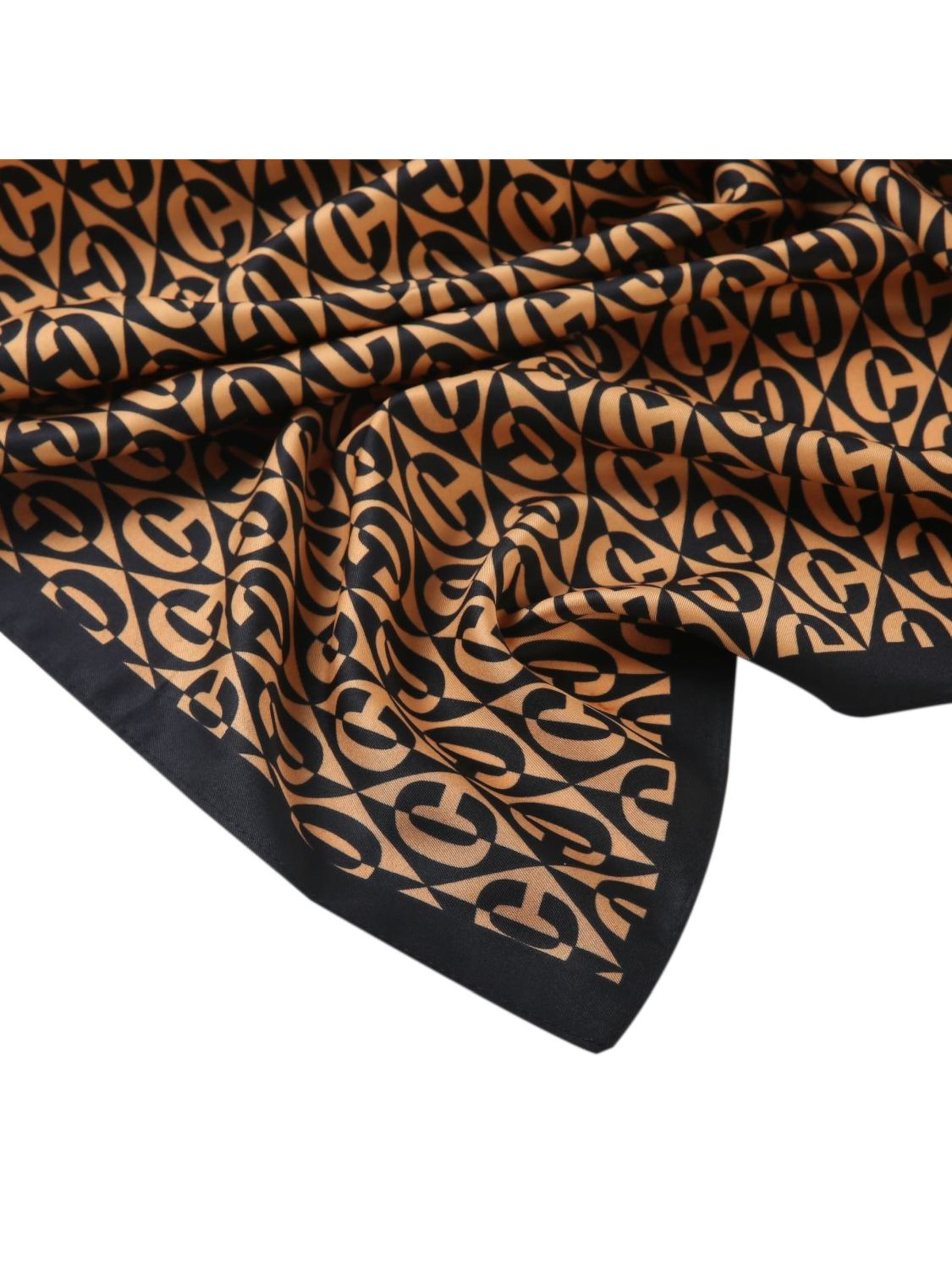 Écharpe 'Grand carré de Soie C-LikeCabale Zoé' alberto cabale en noir