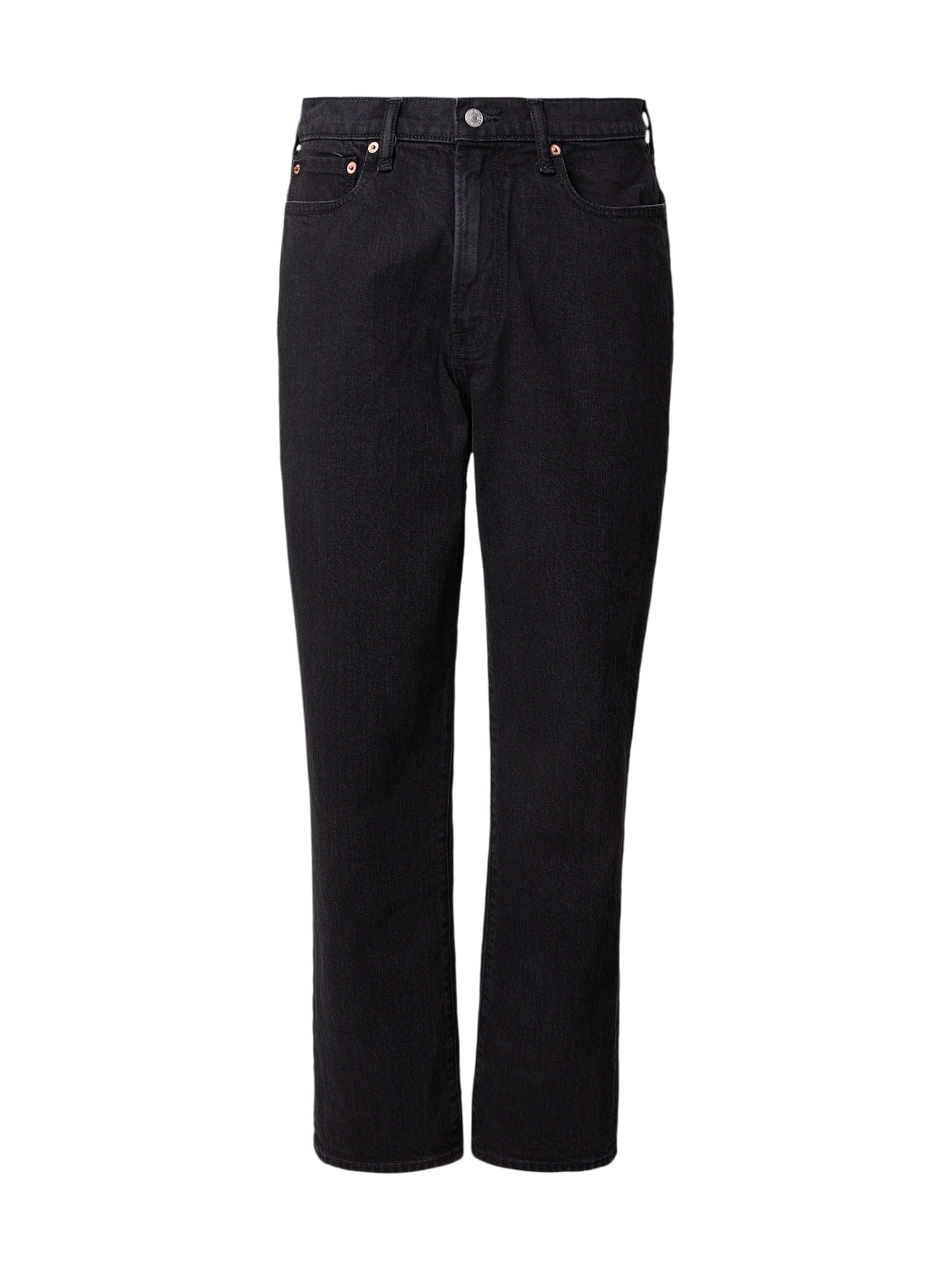 Abercrombie & Fitch Свободный крой Джинсы в Черный: спереди