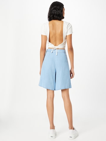 VERO MODA Loose fit Pleat-Front Pants 'LILIANA' in Blue