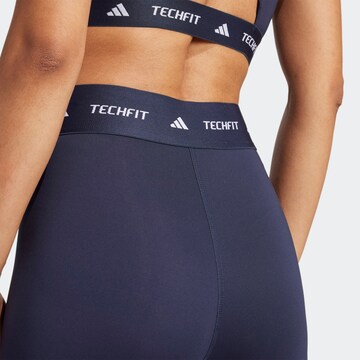 ADIDAS PERFORMANCE Skinny Sporthose in Blau