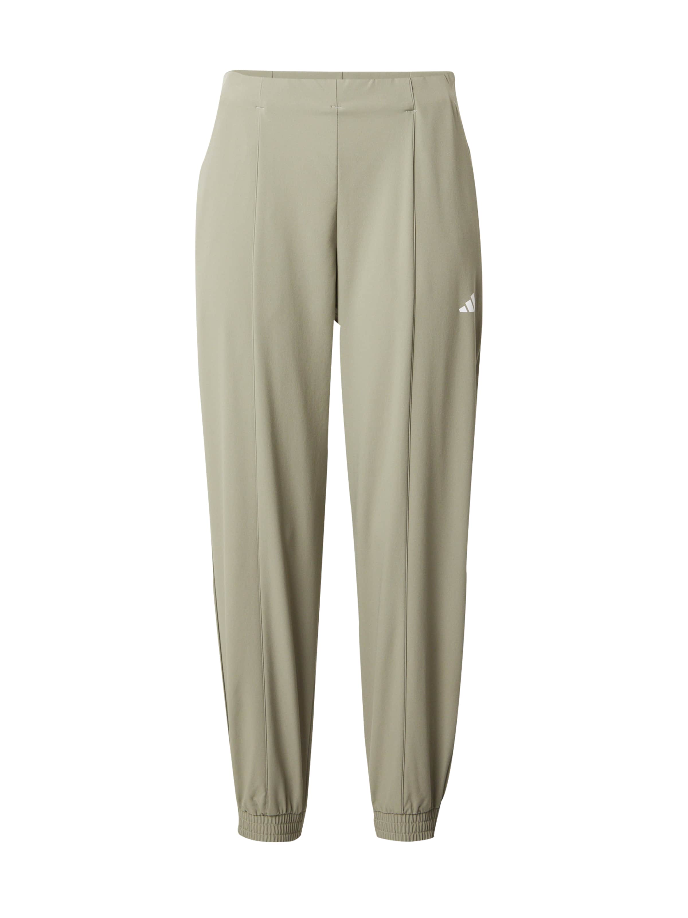 ADIDAS PERFORMANCE Tapered Urheiluhousut 'Train Essentials ' värissä vihreä: etupuoli