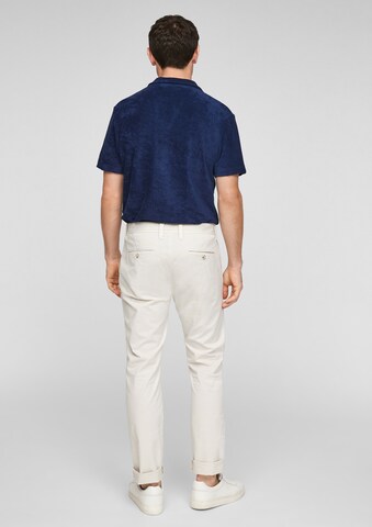 s.Oliver - Slimfit Pantalón chino 'Austin' en blanco