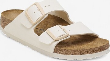 Zoccoletto 'Birkenstock Ciabatta Arizona' di BIRKENSTOCK in bianco: frontale