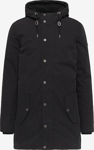 DreiMaster Vintage Winter Coat in Black: front