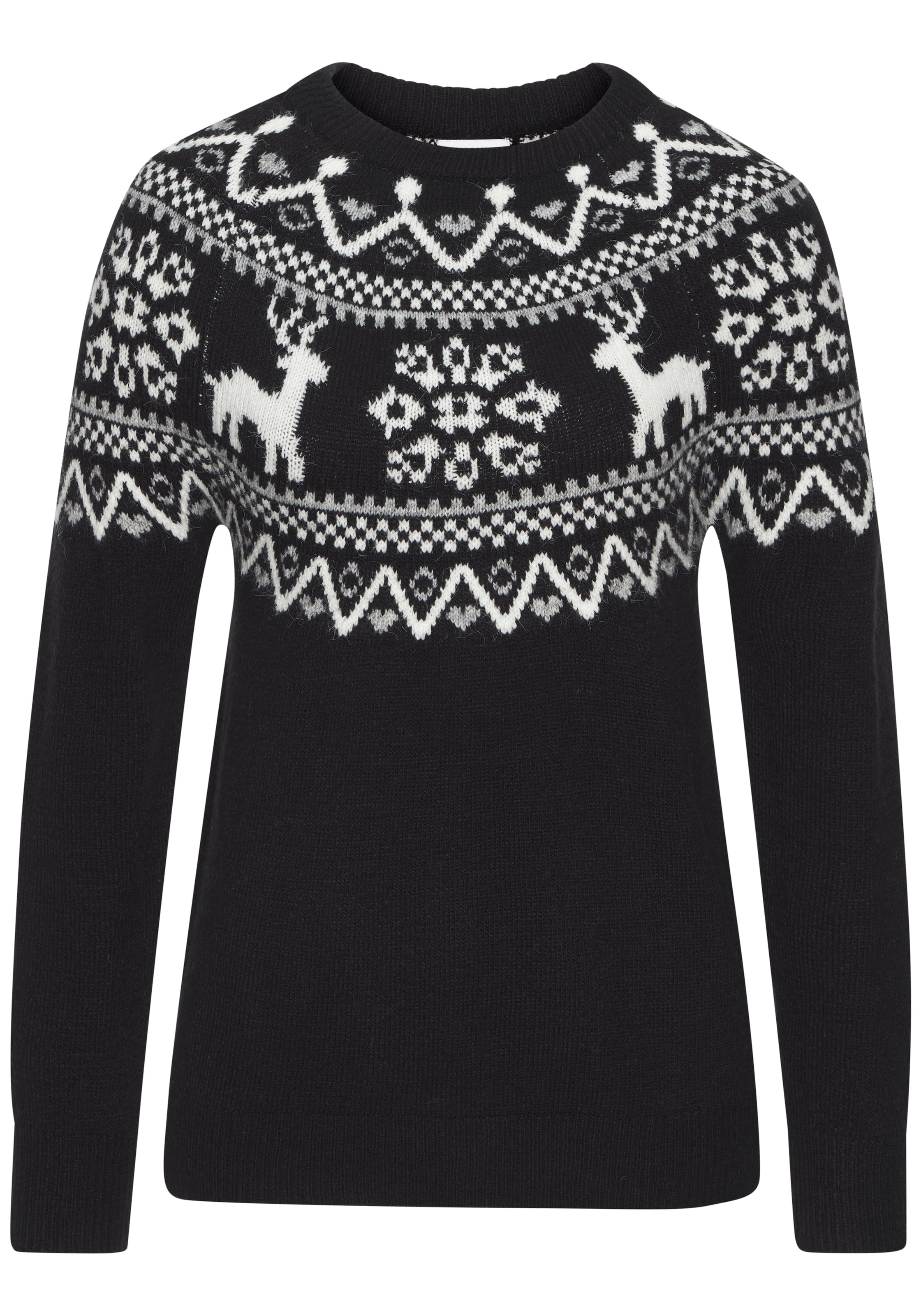 LASCANA Pullover in Schwarz: Vorderseite