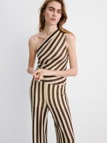 MANGO Regular Hose 'FALKI' in Braun