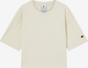balta Champion Authentic Athletic Apparel Marškinėliai: priekis