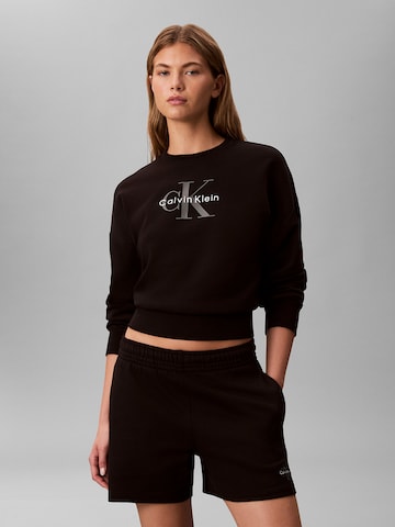 Calvin Klein Jeans Regular Pants in Black: front