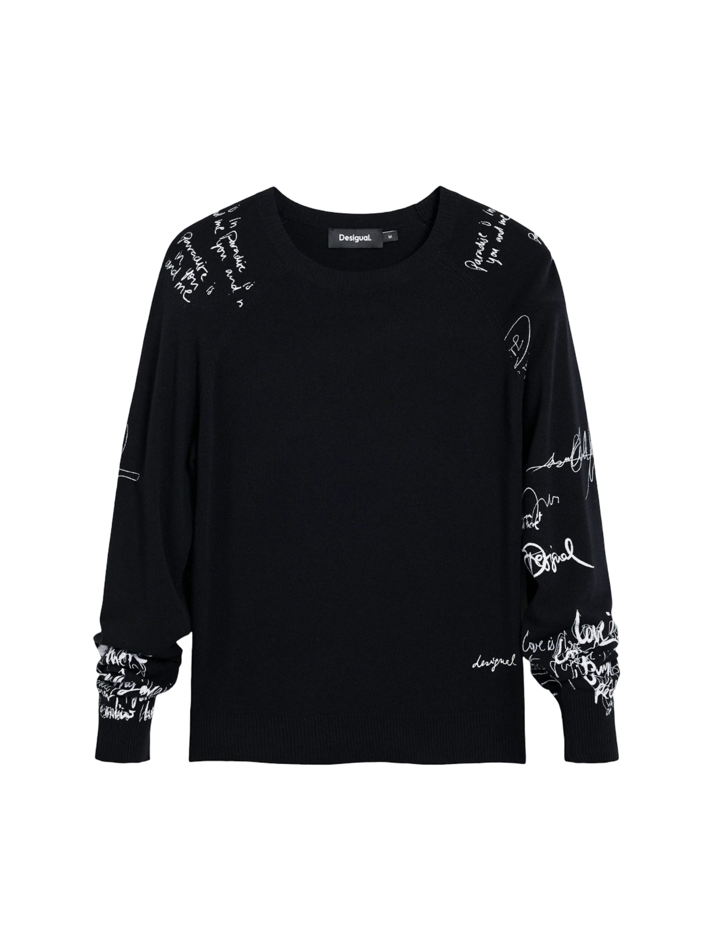 Pull-over 'JERS_MARQUETTE 26SWJF10' Desigual en noir : devant
