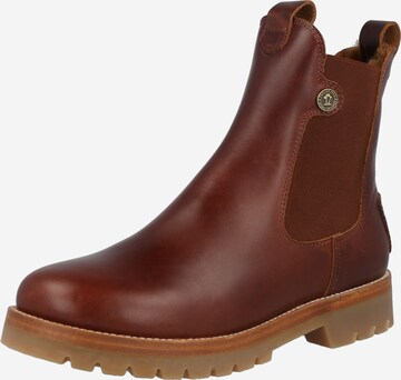 PANAMA JACK Chelsea Boots 'Francesca' in Brown: front