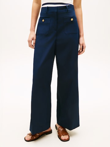 TOMMY HILFIGER Bő szár Nadrág - kék: elől