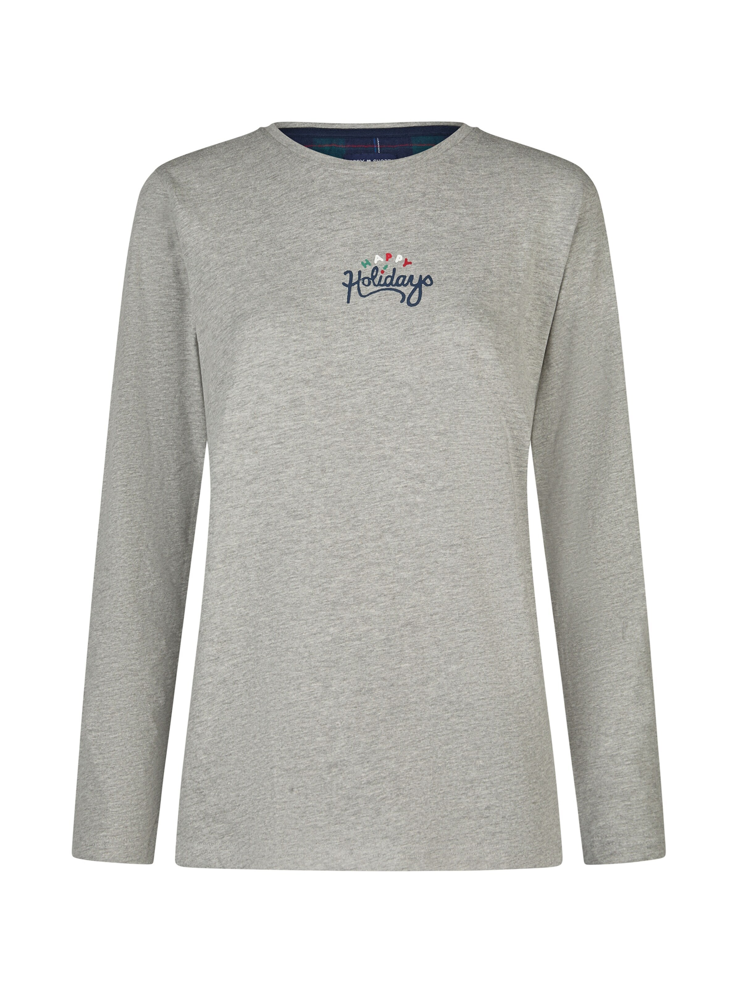 Happy Shorts Pyjama 'Christmas Giftbox'‌‌‌‌ in Grau