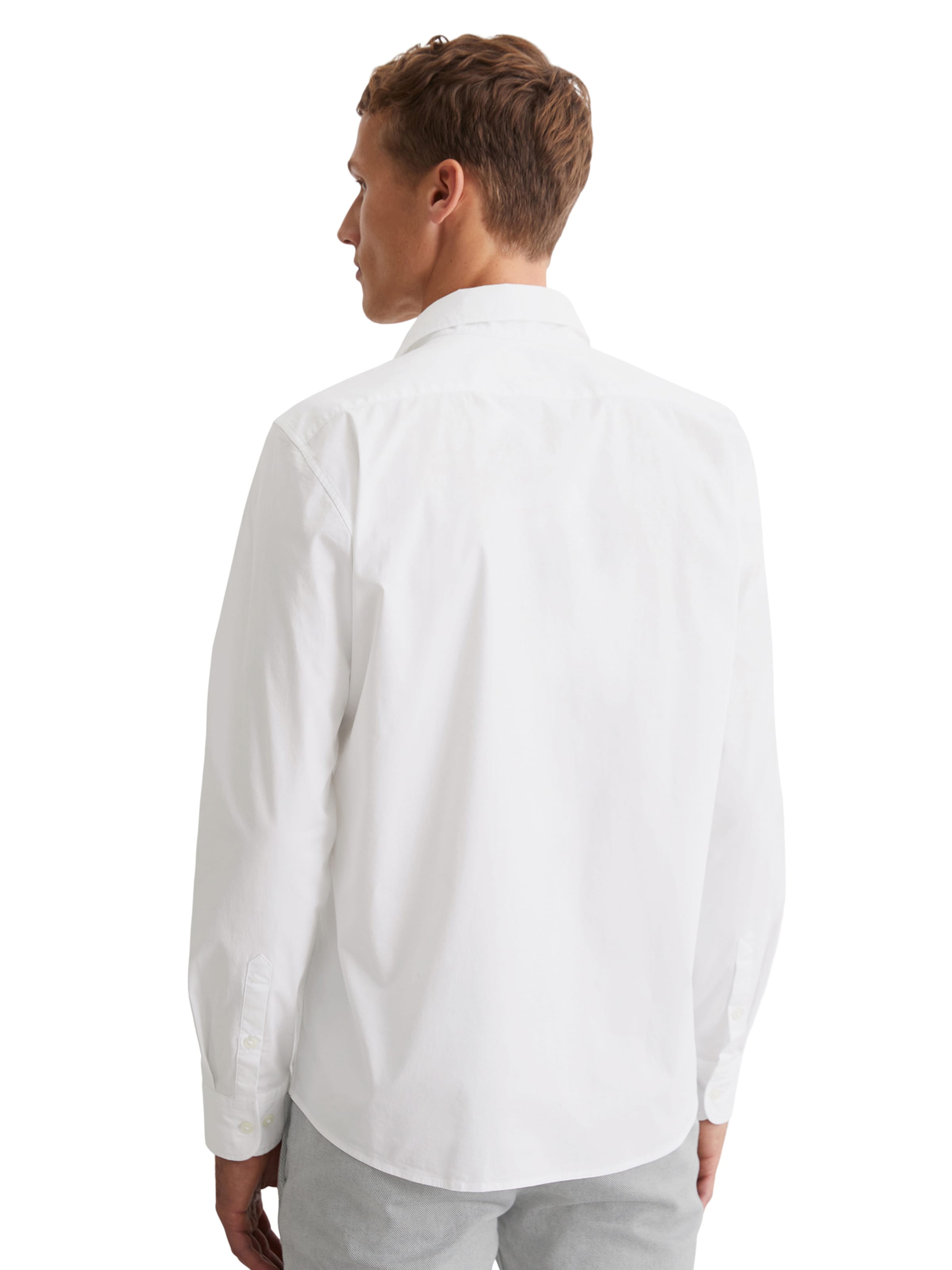 Marc O'Polo Slim Fit Skjorte i hvid