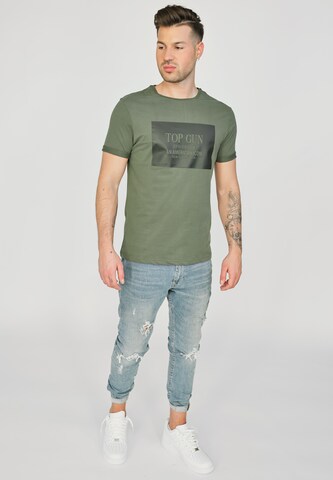 TOP GUN Shirt 'TG20213011' in Green