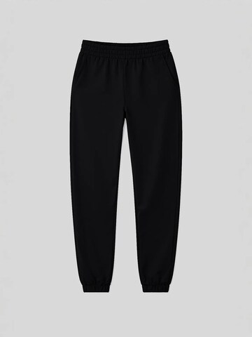 Effilé Pantalon Tommy Life en noir : devant