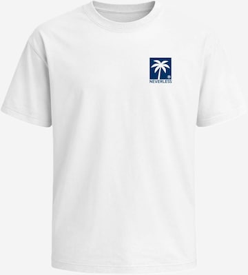 Neverless Shirt 'Palmen' in Weiß: Vorderseite