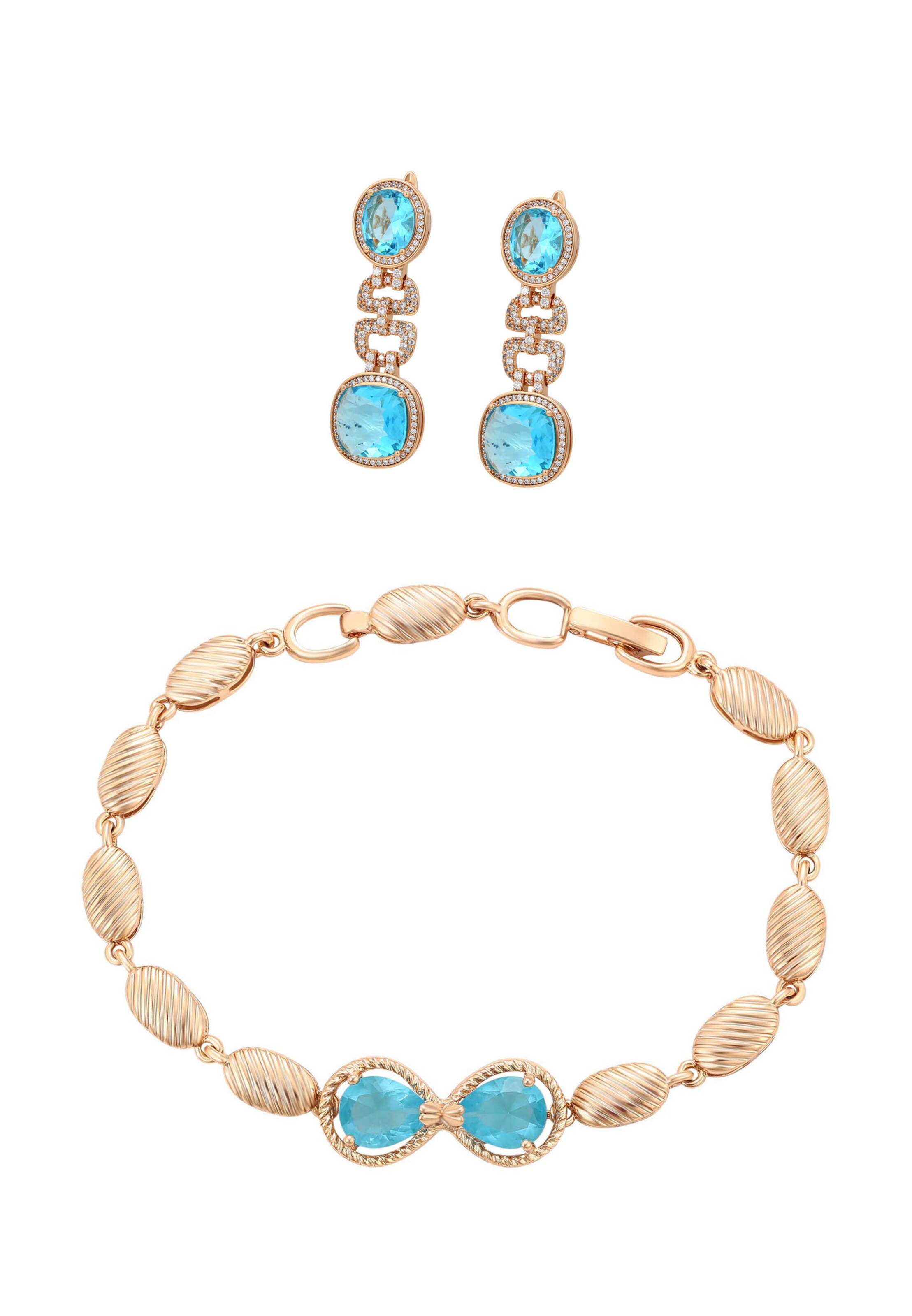 faina - Conjunto de joyería en oro: frente