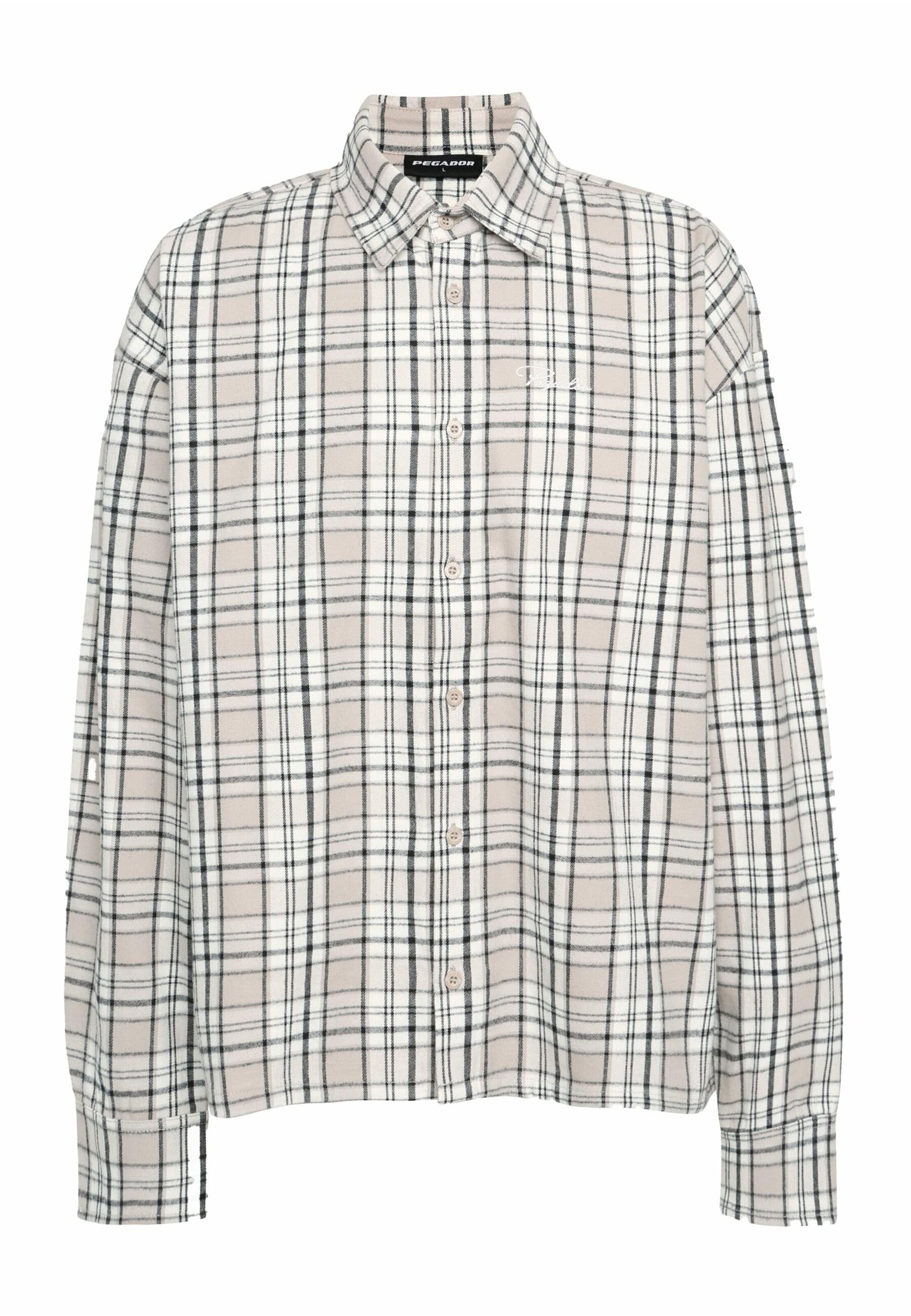 Pegador Comfort fit Button Up Shirt 'Bevill' in Beige: front