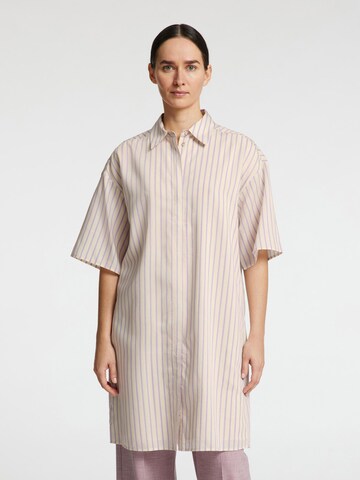SELECTED - Vestido camisero en rosa: frente